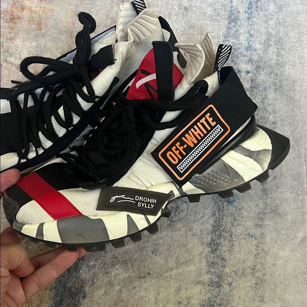 Off-White Inspired Chunky Streetwear Sneakers by Ayuje | Size 37 (US 6.5–7) - Picture 2 of 10